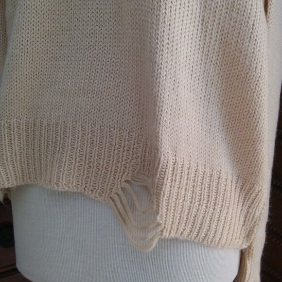 WILDFOX Whiskers "Carine" Kitty Cat Distressed Boho Pullover Sweater, si… - Picture 10 of 14